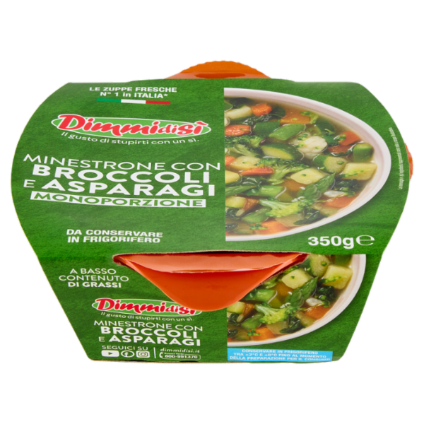 DimmidiSì Minestrone con Broccoli e Asparagi Monoporzione 350 g