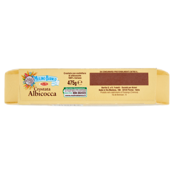 Mulino Bianco Crostata Albicocca con 100% Albicocche Italiane e Farina Sostenibile 475g