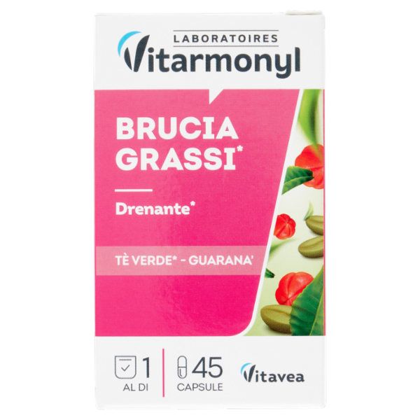Laboratoires Vitarmonyl Brucia Grassi* Tè Verde* - Guaranà 45 capsule 14,4 g