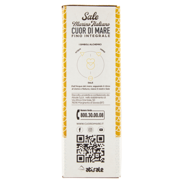 Cuor di Mare Sale Marino Italiano Fino Integrale 1000 g