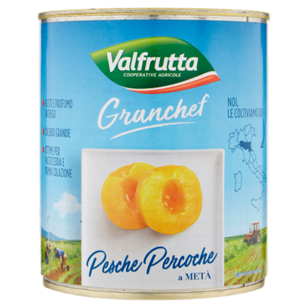 Valfrutta Granchef Pesche Percoche a Metà 822 g