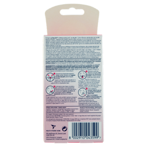 Veet Strisce Depilatorie Donna per il Viso, Pelli Normali, 32 pezzi