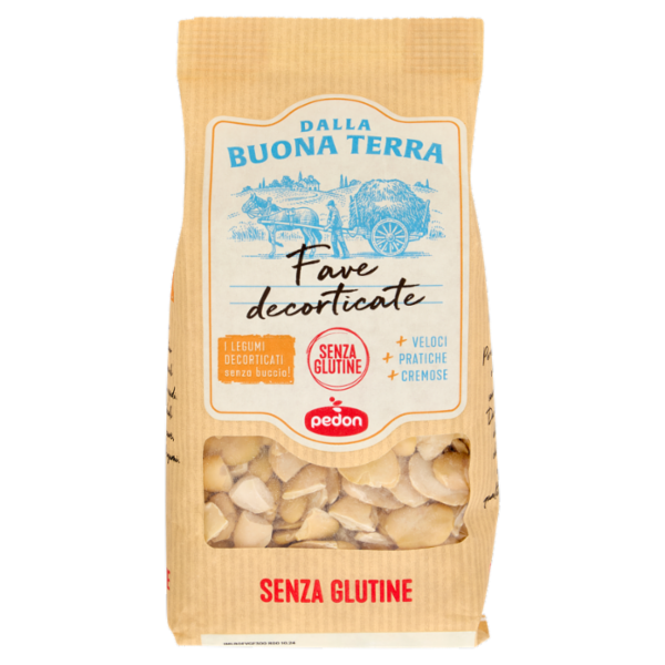 Dalla Buona Terra pedon Senza Glutine Fave decorticate 300 g