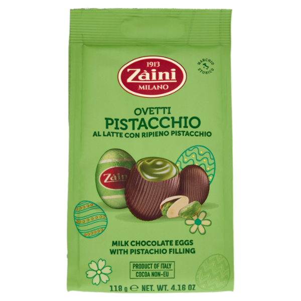 Zàini Ovetti Pistacchio al Latte con Ripieno Pistacchio 118 g