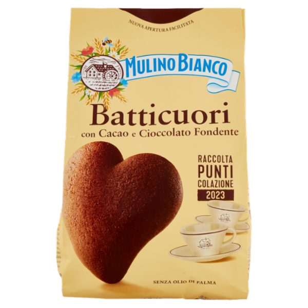 Mulino Bianco Batticuori Biscotti con Cacao e Cioccolato 350g
