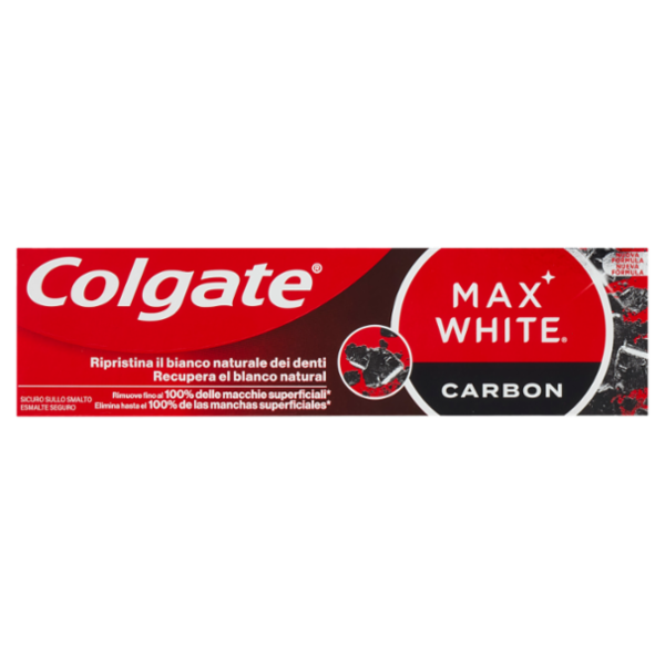 Colgate dentifricio sbiancante Max White Carbone Attivo 75 ml