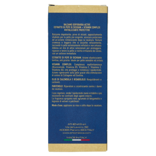 l'Erboristica Uomo Balsamo Dopobarba Active No Alcool Rivitalizzante Protettivo 100 ml
