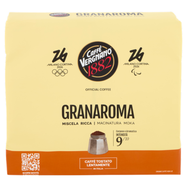 Caffè Vergnano 1882 Granaroma Miscela Ricca Macinatura Moka 2 x 250 g