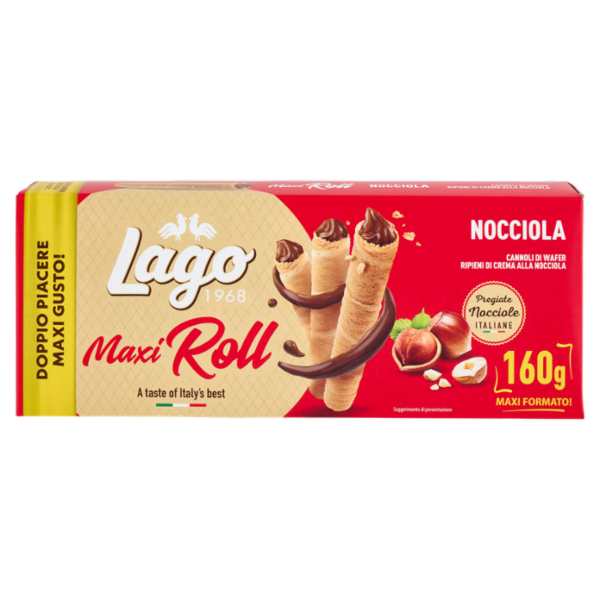 Lago Maxi Roll Nocciola 160 g