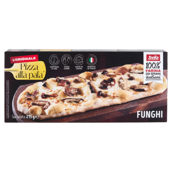 Pizza alla pala Funghi Surgelata 215 g