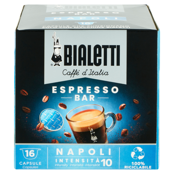 Bialetti Caffè d'Italia Espresso Bar Napoli 16 Capsule 112 g