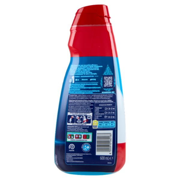 Finish Power Gel Stoviglie Protette liquido lavastoviglie 30 lavaggi 600 ml