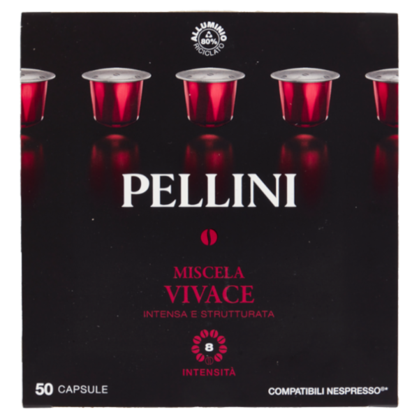 Pellini Miscela Vivace Compatibili Nespresso* 50 Capsule 275 g
