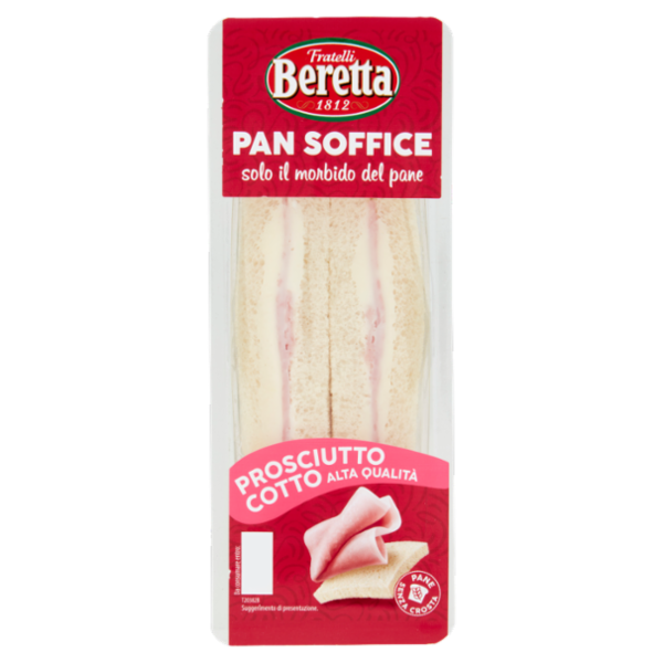 Fratelli Beretta Pan Soffice Prosciutto Cotto Alta Qualità 140 g