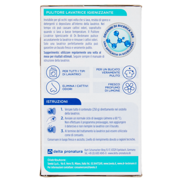 Dr. Beckmann Pulitore Lavatrice Igienizzante 250 g