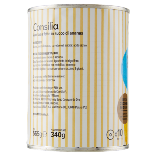 Consilia Ananas al Naturale 565 g