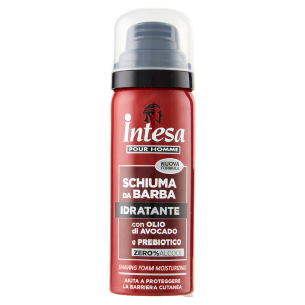 Intesa Pour Homme Schiuma da Barba Idratante con Olio di Avocado e Prebiotico 50 mL
