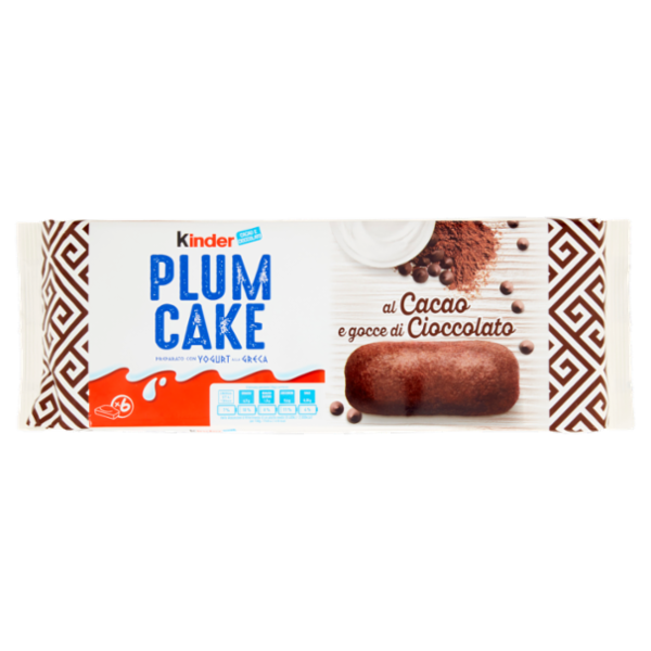 Kinder Plumcake al Cacao e gocce di Cioccolato 6 x 33 g