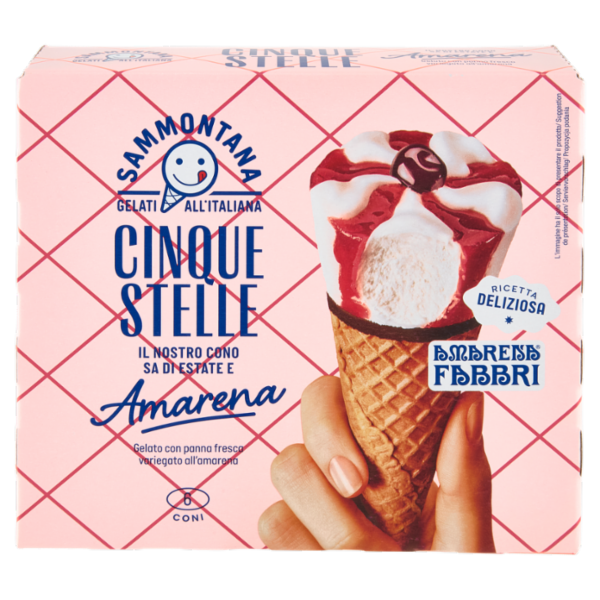 Sammontana Cinque Stelle Amarena 6 x 60 g