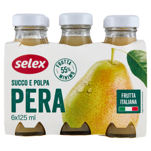 Selex Succo e Polpa di Pera 6x125 ml