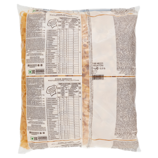 granoro Food Service 18B Mezzi Rigatoni 3 kg