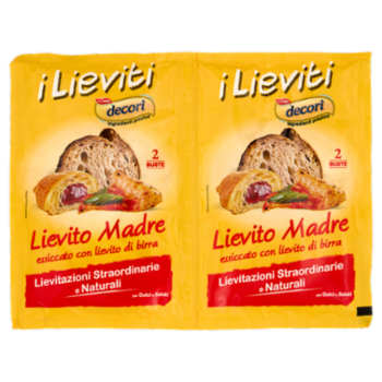 Decorì i Lieviti Lievito Madre Essiccato Con Lievito Di Birra 2 x 40 g