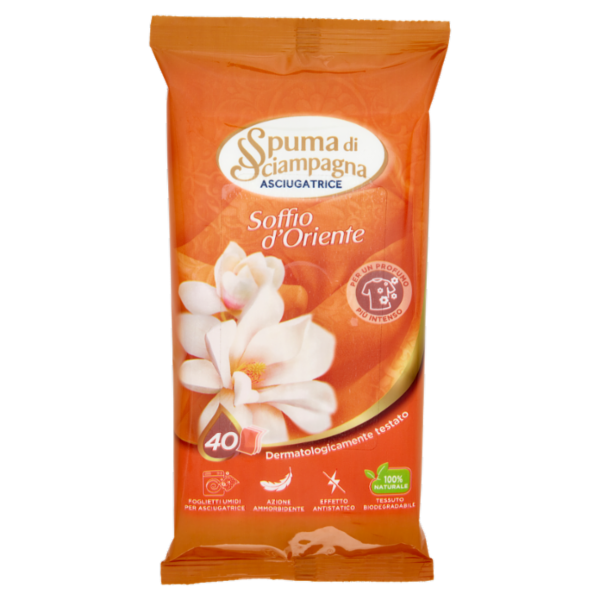 Spuma di Sciampagna Asciugatrice Soffio d'Oriente Foglietti 40 pz