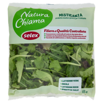 Selex Natura Chiama Misticanza Lavata e Pronta Per Il Consumo 125 g