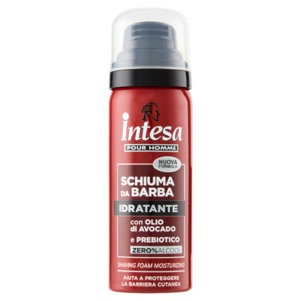 Intesa Pour Homme Schiuma da Barba Idratante con Olio di Avocado e Prebiotico 50 mL
