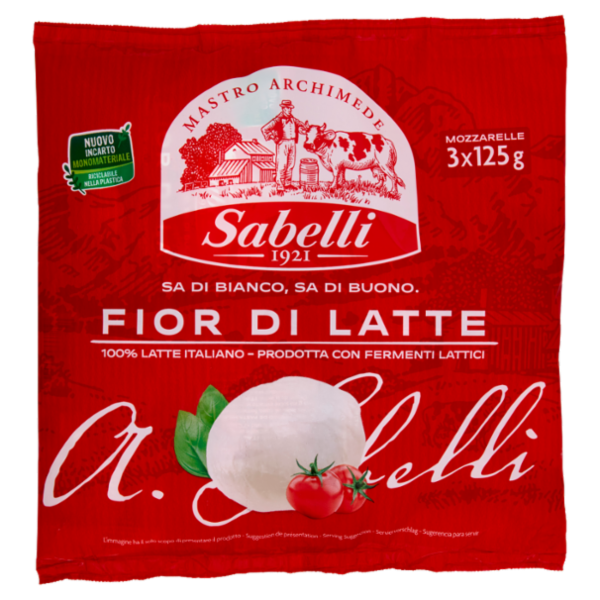 Sabelli Fior di Latte Mozzarelle 3 x 125 g