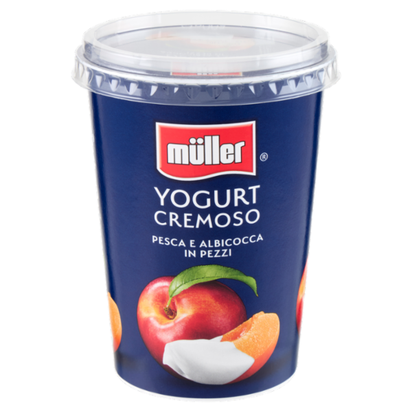 müller Yogurt Cremoso Pesca e Albicocca in Pezzi 500 g