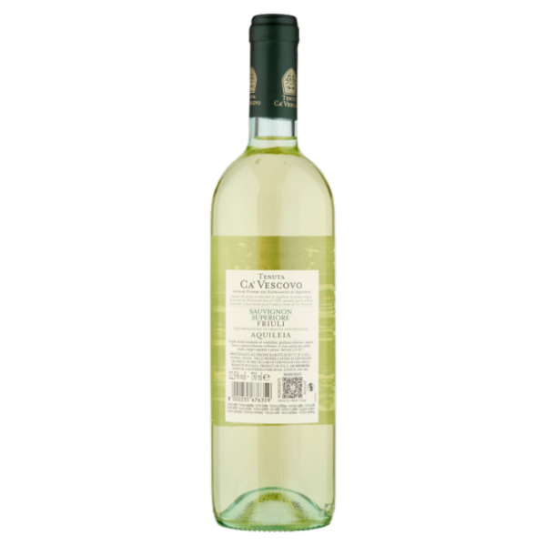 Tenuta Ca' Vescovo Sauvignon Superiore Friuli DOC Aquileia 750 ml