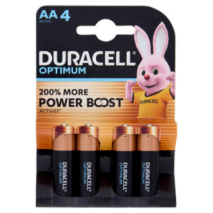 Duracell Optimum AA 4 Stilo / Mignon Alcalina 1.5V MX1500 4 Pz