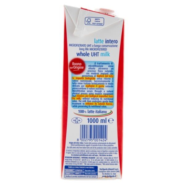 sterilgarda latte intero Microfiltrato 1000 ml