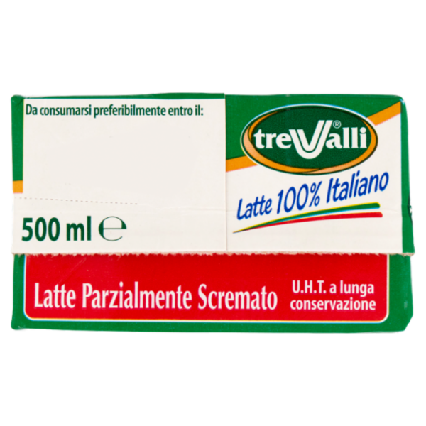 treValli Latte Parzialmente Scremato 500 ml