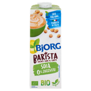 BJORG Soia Barista Bevanda Vegetale Biologica, Senza Zuccheri Aggiunti, Prodotto In Italia, 1L