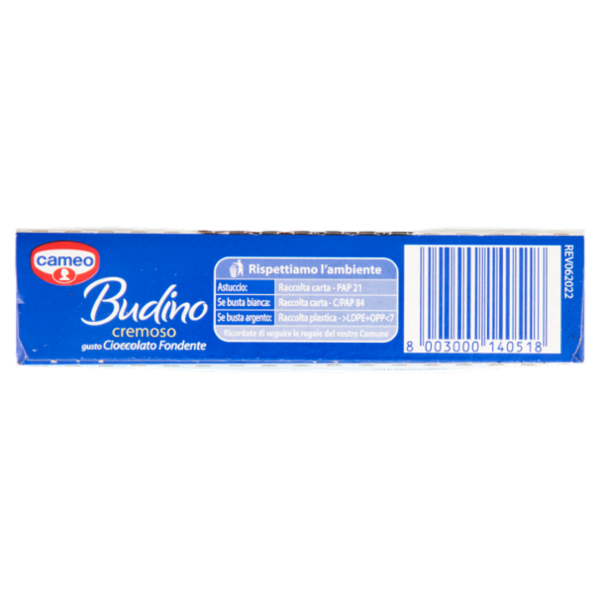 cameo Preparato per Budino cremoso gusto Cioccolato Fondente 2 x 88 g