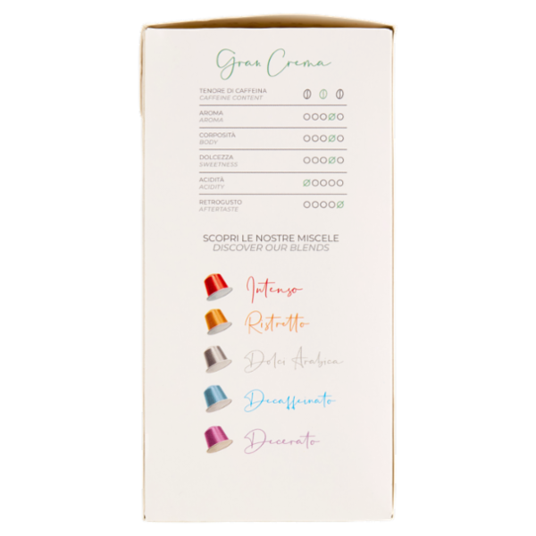 Carraro Gran Crema Aluminium Coffee Capsules 50 x 5,5 g