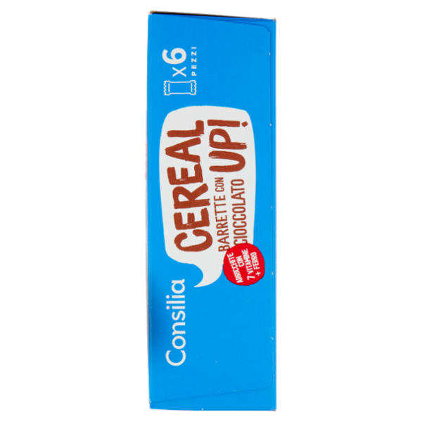 Consilia Barrette di Cereali con Cioccolato al Latte 6x21 g