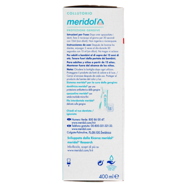 meridol collutorio Protezione Gengive con antibatterico 400 ml