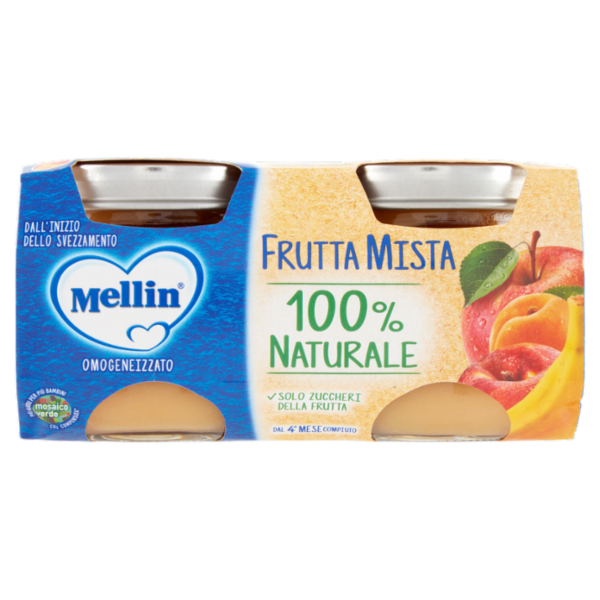 MELLIN Omogeneizzato di Frutta Mista 2 x 100 g