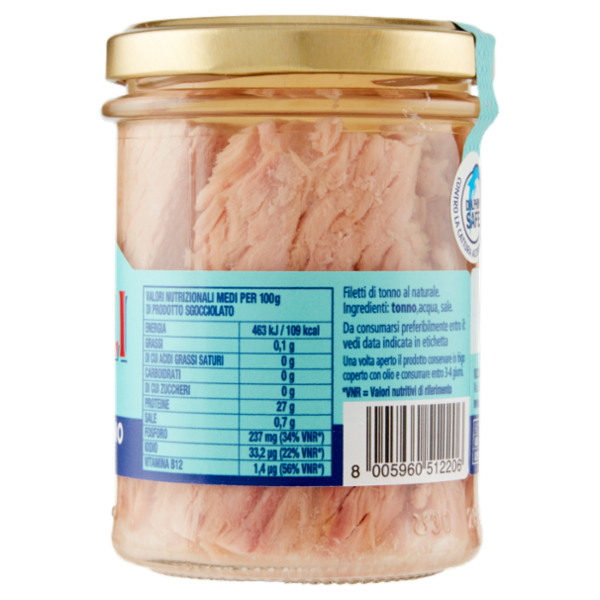 Rizzoli Filetti di Tonno al Naturale 200 g