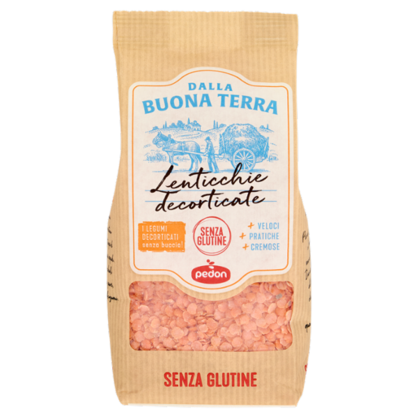 Dalla Buona Terra pedon Senza Glutine Lenticchie decorticate 350 g
