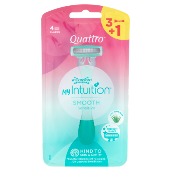Wilkinson Sword My Intuition Quattro Smooth Sensitive 3+1