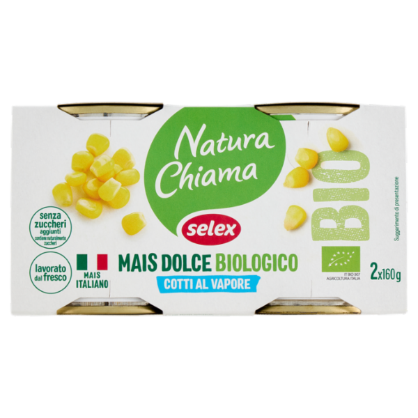 Selex Natura Chiama Mais Dolce Cotto al Vapore Biologico 2x160 g