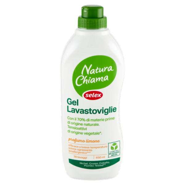 Selex Natura Chiama Detersivo per Lavastoviglie Gel Ecologico 38 Lavaggi 650 ml