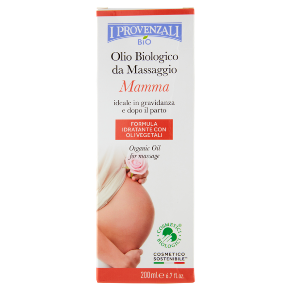I Provenzali Bio Olio Biologico da Massaggio Mamma 200 ml