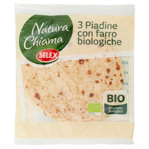 Selex Natura Chiama Piadine con Farro Biologiche 3x100 g