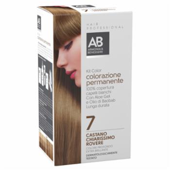 KIT COLORAZIONE CAPELLI CASTANO CHIARO N.7 ARMONIA&BENESSERE