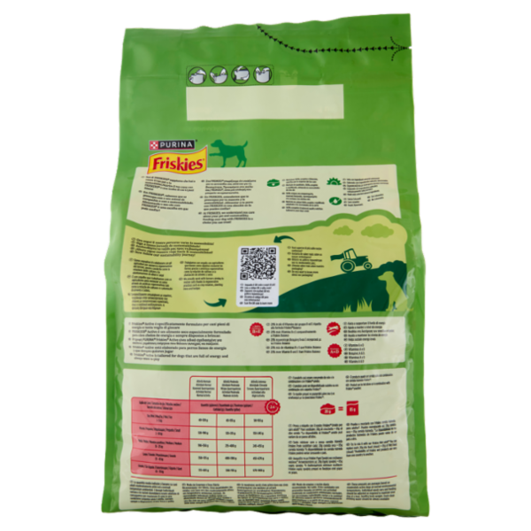 PURINA FRISKIES Active Manzo e Verdure 3kg